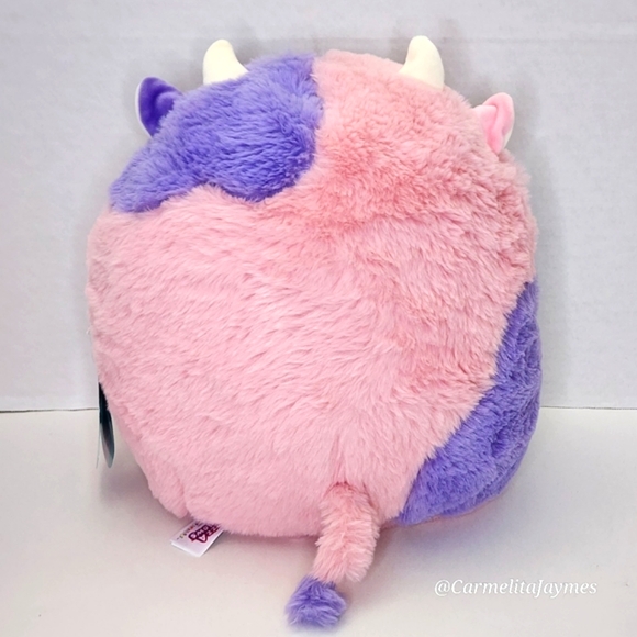 PATTY 🐮 HTF Pink & Purple Cow FuzzAMallow Original Squishmallow - Kelly Toy NWT - Picture 5 of 8